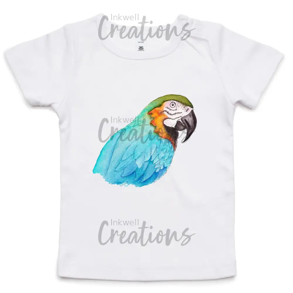 Parrot - Infant Wee Tee White / 0-3M