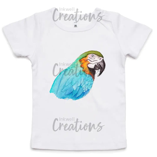 Parrot - Infant Wee Tee White / 0-3M