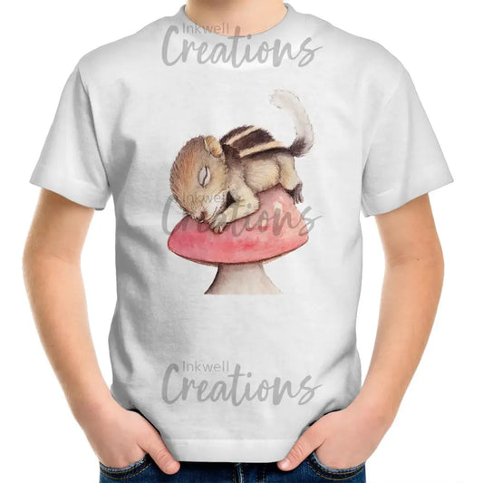 Sleeping Squirrel - Kids T-Shirt White / 2