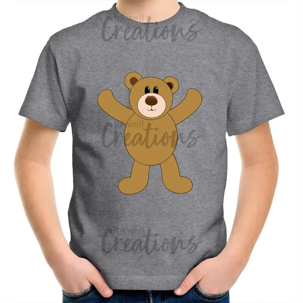 Teddy Bear Kids T-Shirt Grey Marle / 2