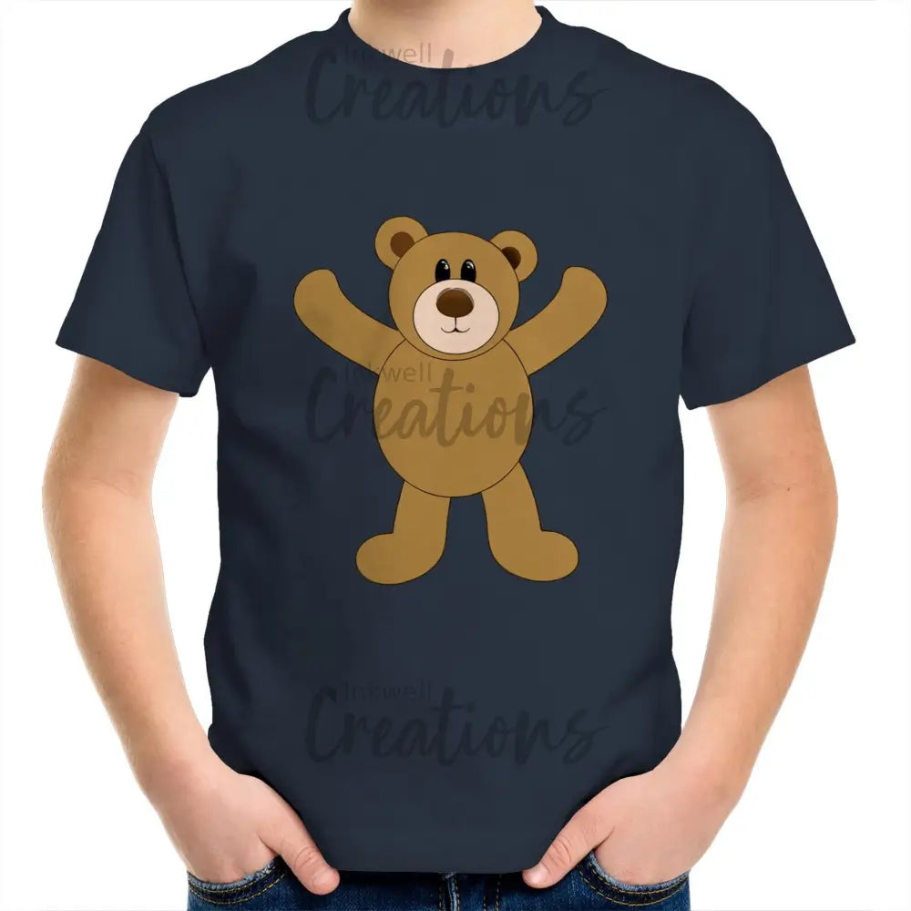 Teddy Bear Kids T-Shirt Navy / 2