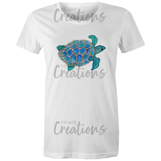 Turtle - Womens Maple Tee White / Extra Small