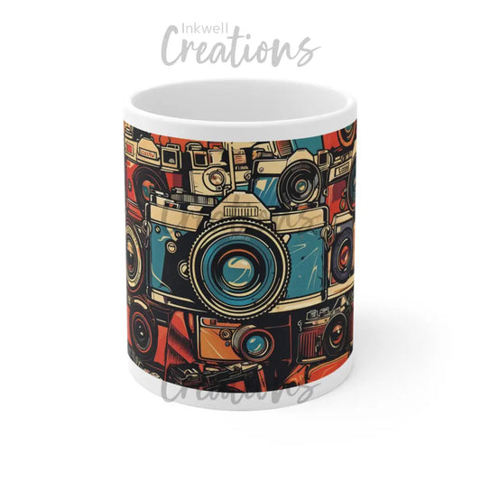 Vintage Cameras Mug 11Oz