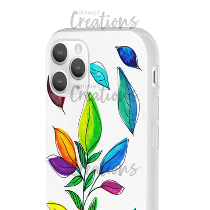 Watercolour Leaves - Flexi Case Phone