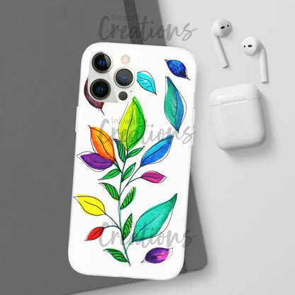 Watercolour Leaves - Flexi Case Phone