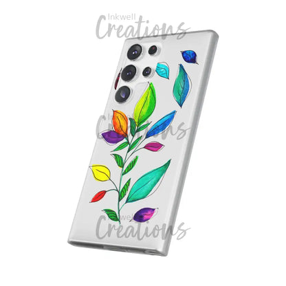 Watercolour Leaves - Flexi Case Phone
