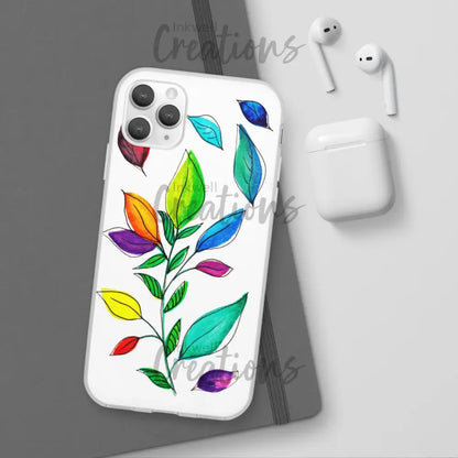 Watercolour Leaves - Flexi Case Phone