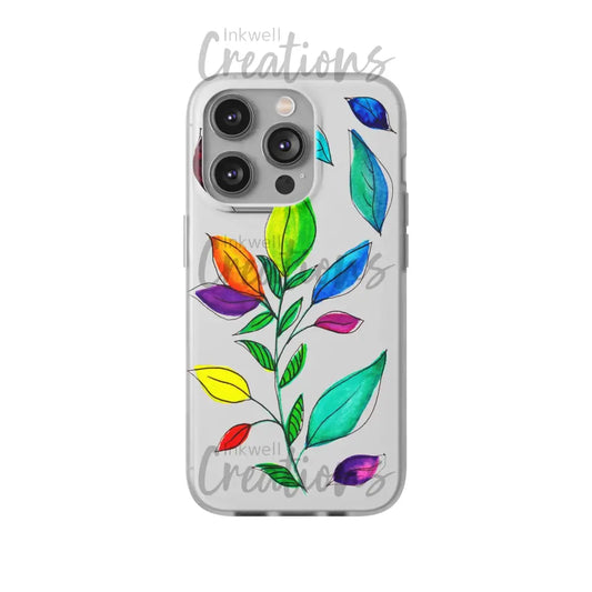 Watercolour Leaves - Flexi Case Phone