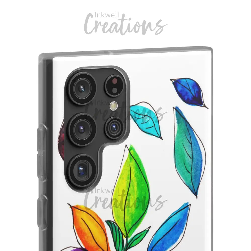 Watercolour Leaves - Flexi Case Phone