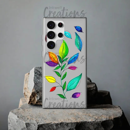 Watercolour Leaves - Flexi Case Phone