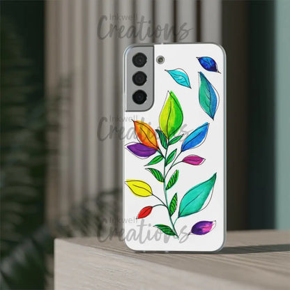 Watercolour Leaves - Flexi Case Phone