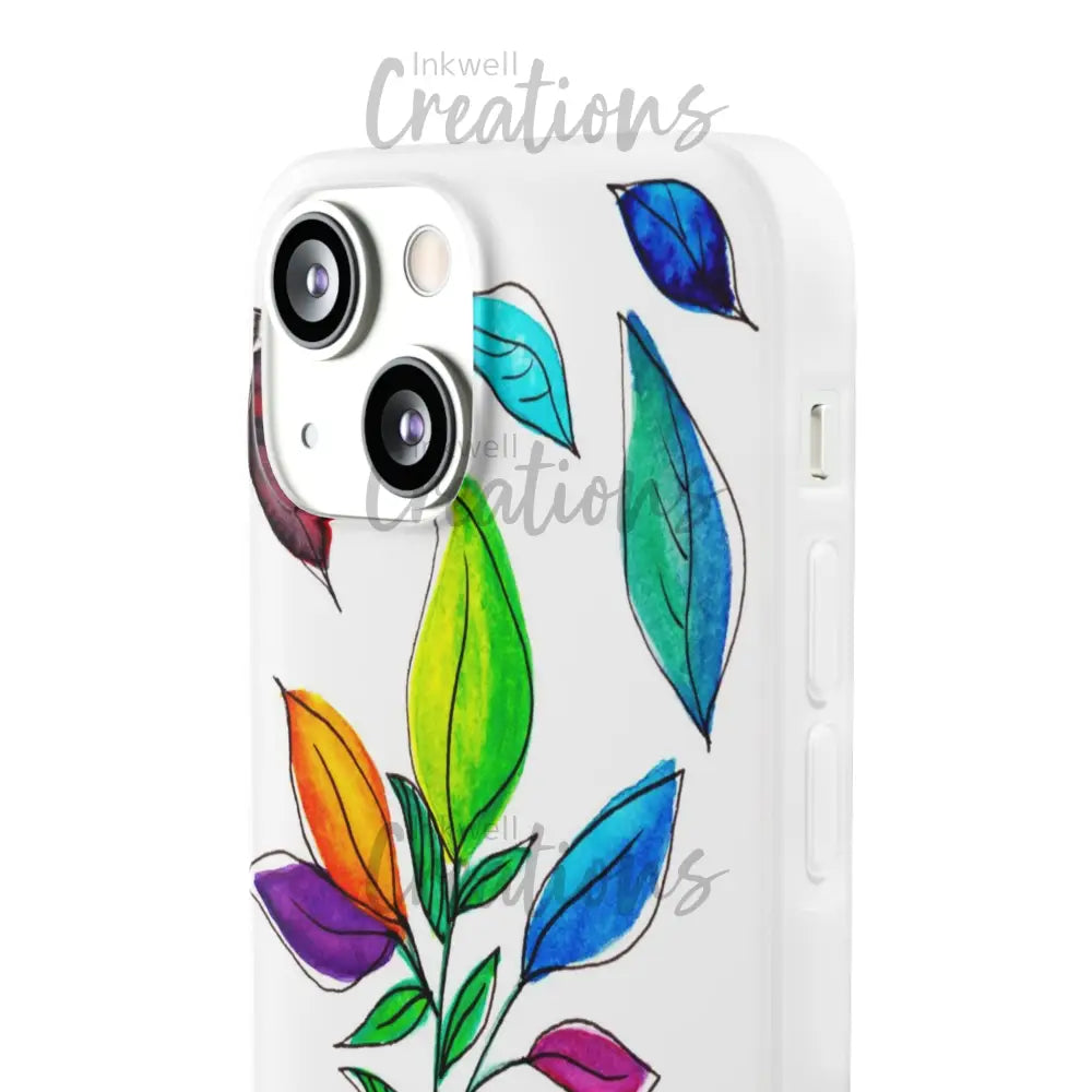 Watercolour Leaves - Flexi Case Phone