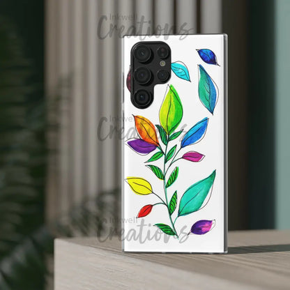 Watercolour Leaves - Flexi Case Phone