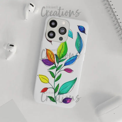 Watercolour Leaves - Flexi Case Phone