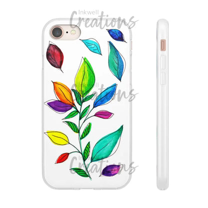 Watercolour Leaves - Flexi Case Phone