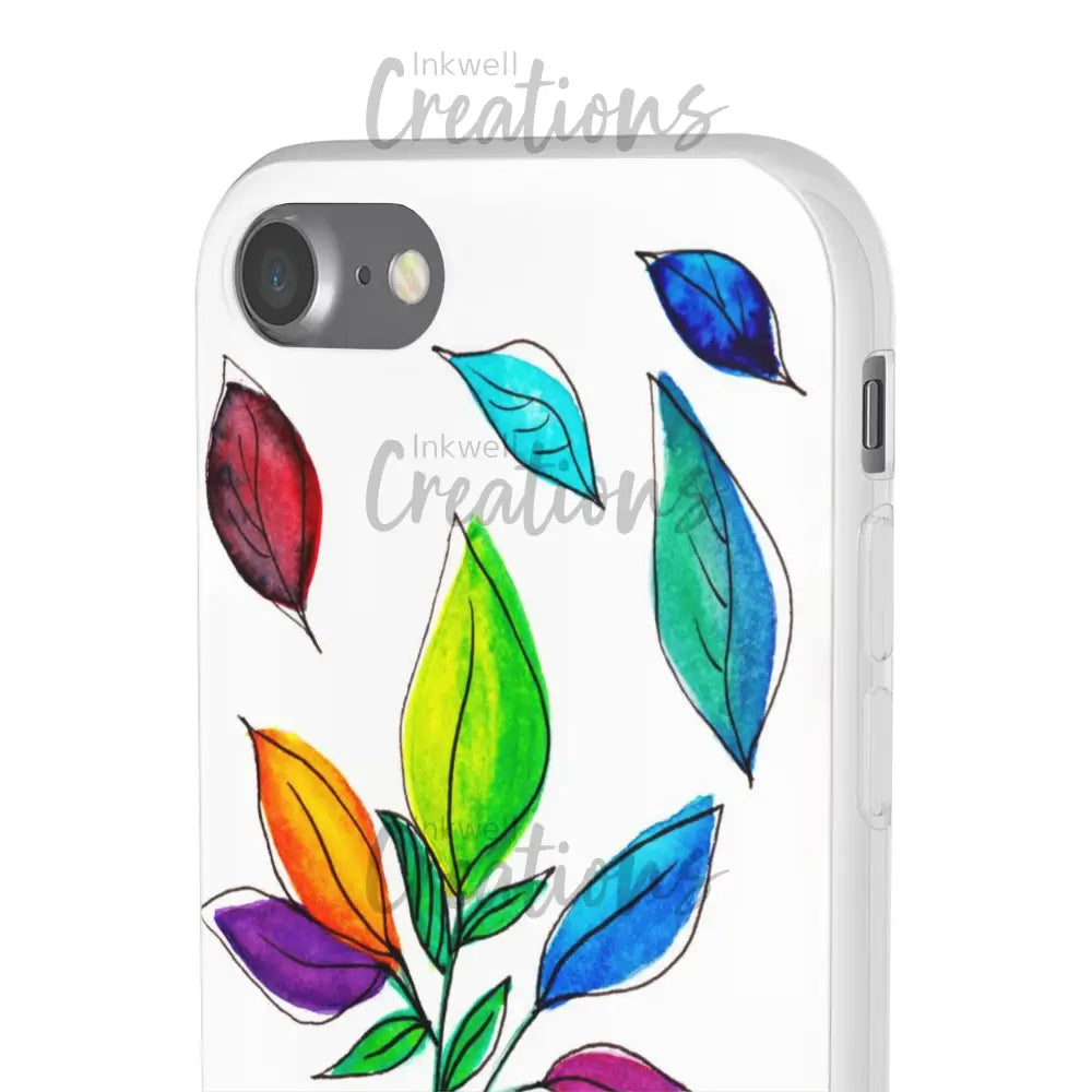 Watercolour Leaves - Flexi Case Phone