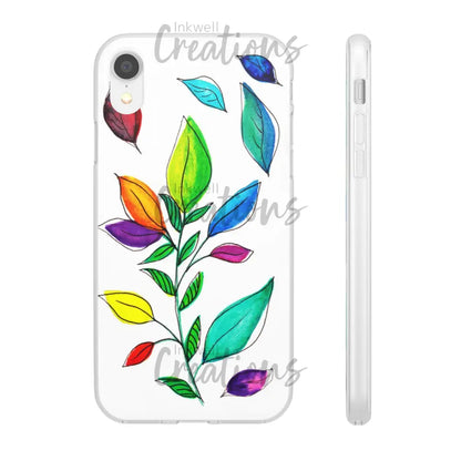 Watercolour Leaves - Flexi Case Phone