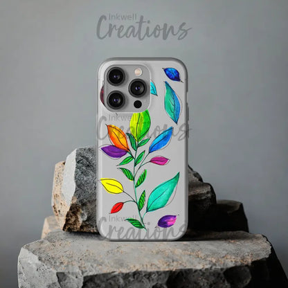 Watercolour Leaves - Flexi Case Phone
