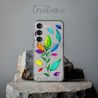 Watercolour Leaves - Flexi Case Phone
